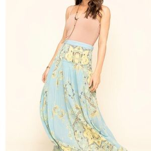 Free people Farrah drop waist skirt